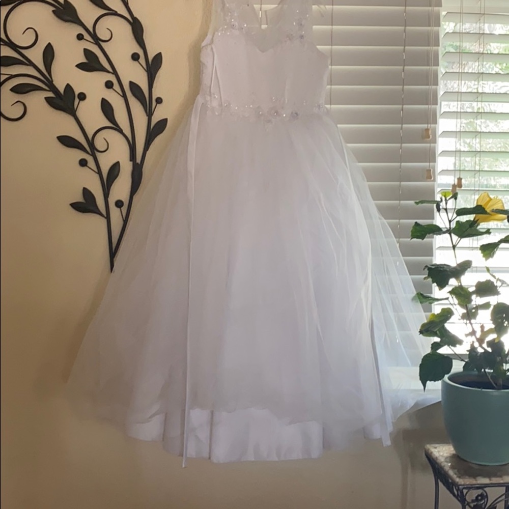 White dress for first communion